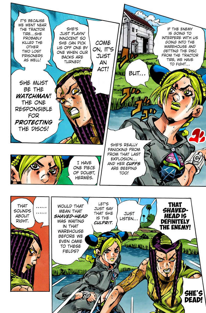 Page 4 Chapter 28 JoJos Bizarre Adventure, Part 6: Stone Ocean (Official Colored)