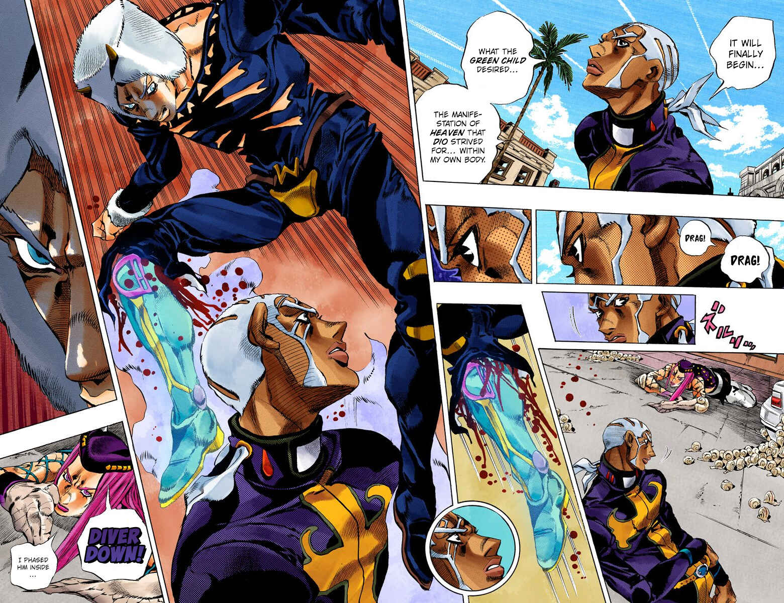Page 7 Chapter 134 JoJos Bizarre Adventure, Part 6: Stone Ocean (Official Colored)