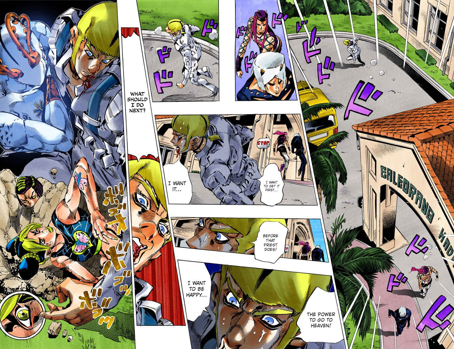 Page 4 Chapter 126 JoJos Bizarre Adventure, Part 6: Stone Ocean (Official Colored)