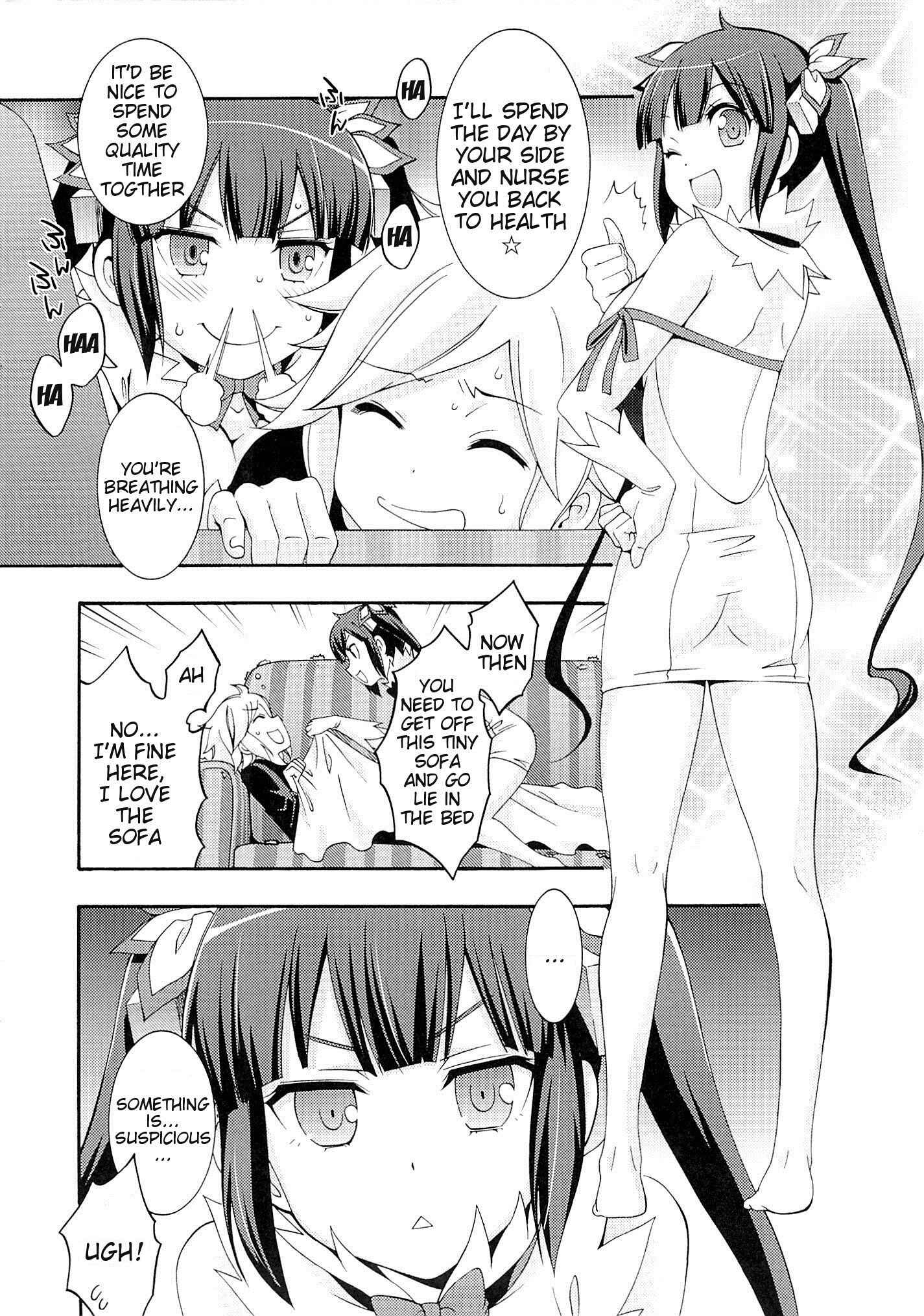 Page 4 Chapter 1 Dungeon ni Deai o Motomeru no wa Machigatteiru Darou ka - Loli-Kamisama Shicoritical Hit!! (Doujinshi)