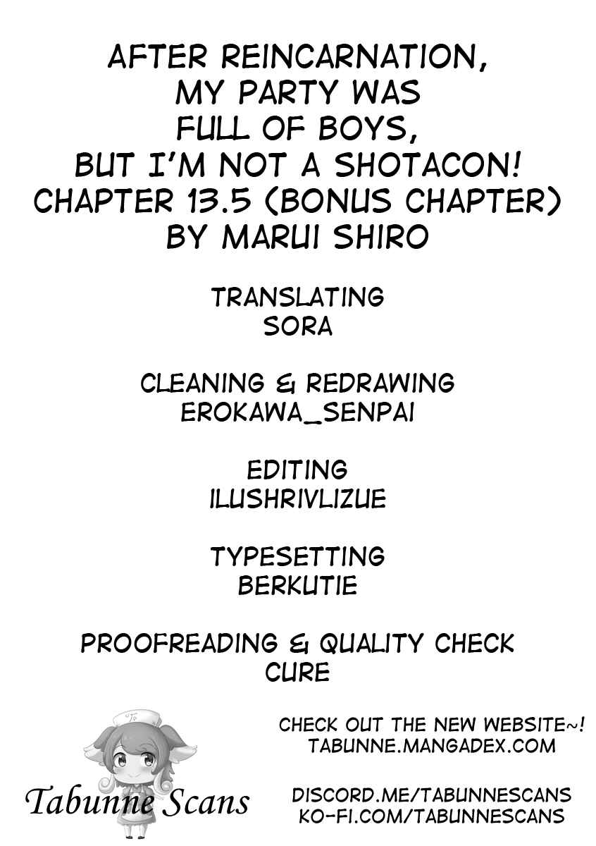 Page 20 Chapter 13.5 Tensei Shitara Paati ga Otokonoko-Darakedattakedo Danjite Ore wa Shotakon Janai!