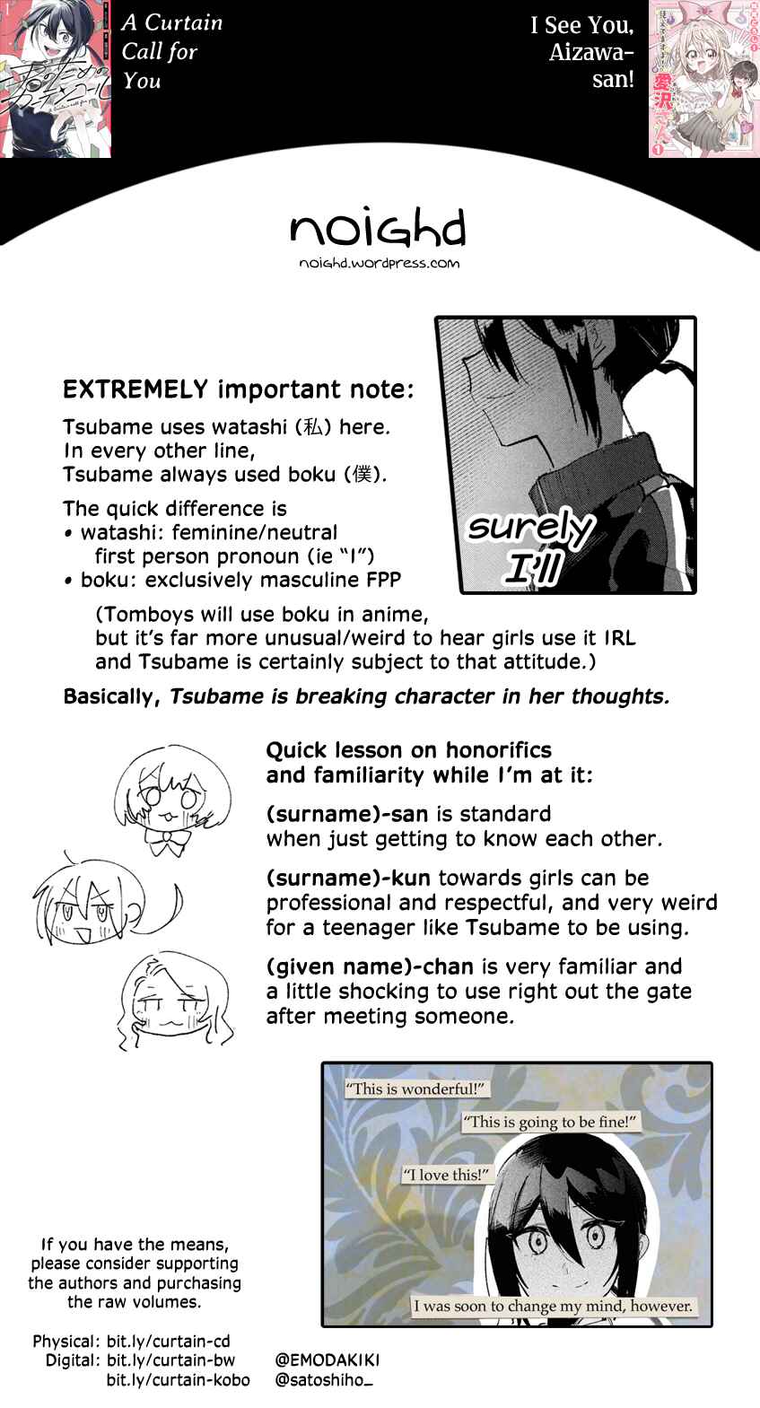 Page 24 Chapter 4 A Curtain Call for You