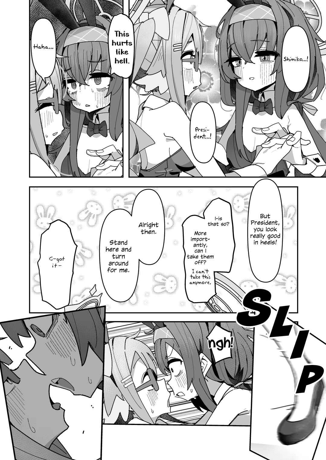 Page 9 Chapter Unknown_3936 Blue Archive - Ui to Shimiko ga Bunny Girl Sugata de 「Hajimete」 wo shichau hanashi