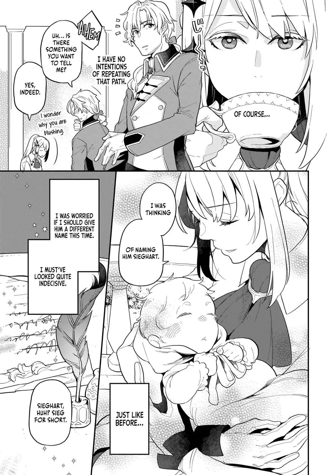 Page 14 Chapter 1 Akuyaku Ikka no Okugata, Shi ni Modori shite Kokoro wo Irekaeru