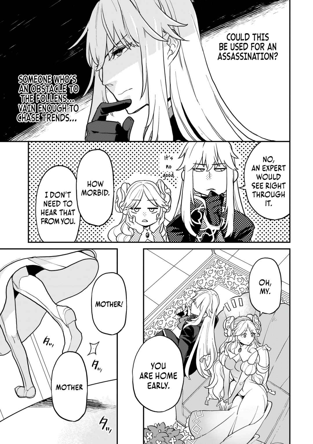 Page 13 Chapter 15 Akuyaku Ikka no Okugata, Shi ni Modori shite Kokoro wo Irekaeru