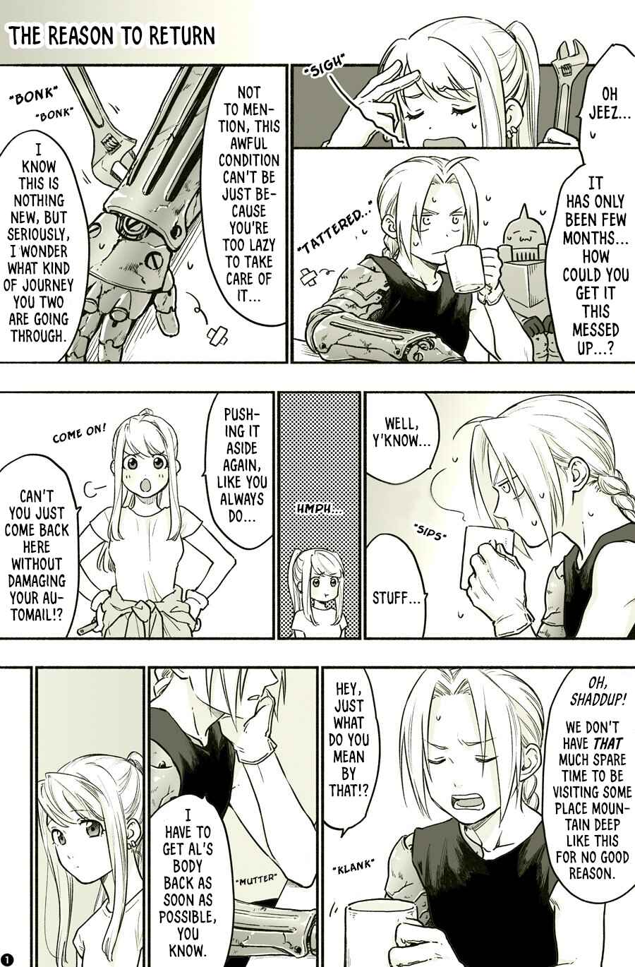 Page 1 Chapter Unknown_61de Fullmetal Alchemist - The Reason to Return (Doujinshi)