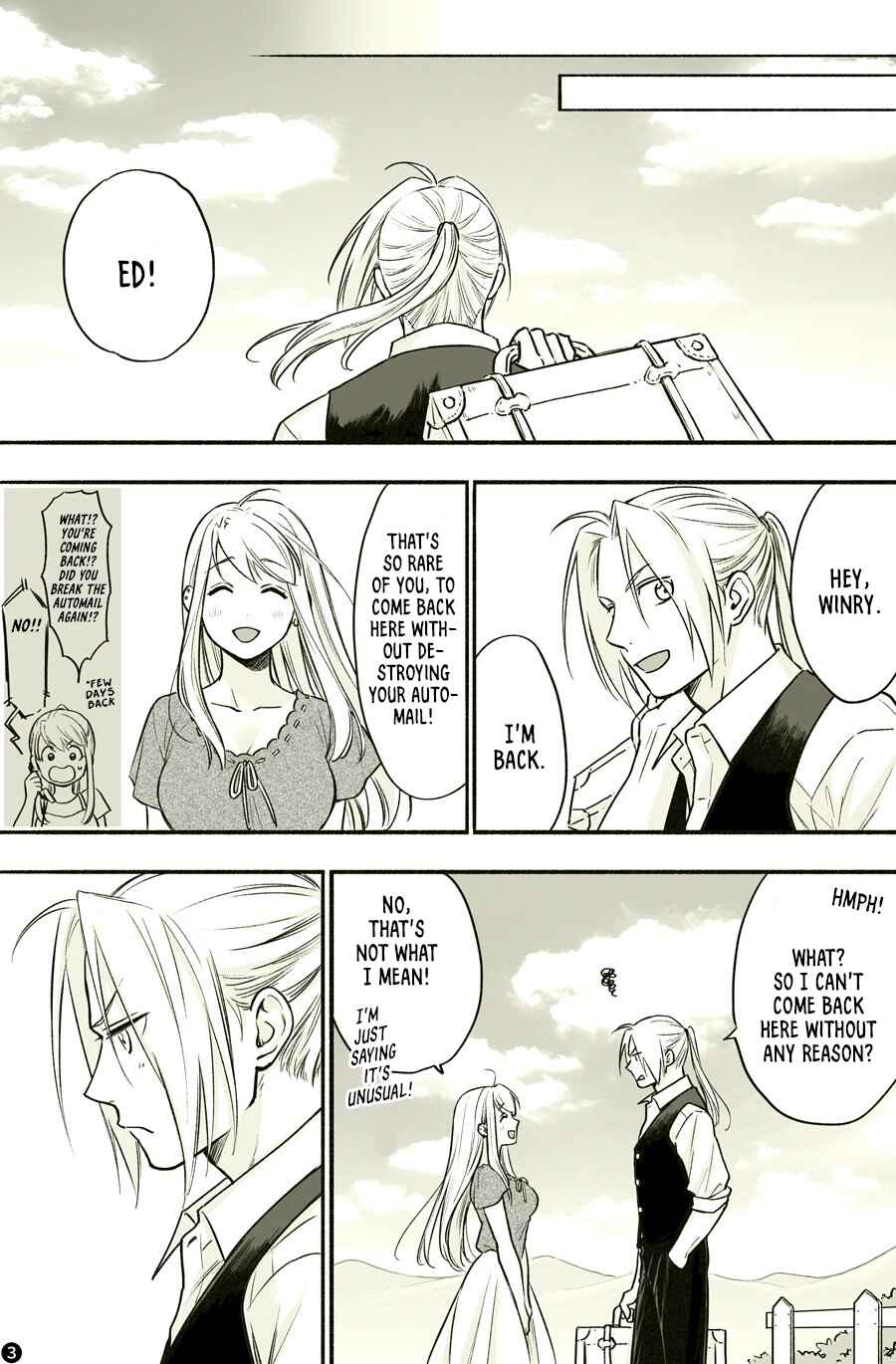 Page 3 Chapter Unknown_61de Fullmetal Alchemist - The Reason to Return (Doujinshi)