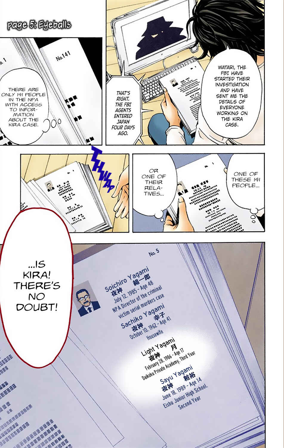 Page 1 Chapter 5 Death Note (Official Colored)