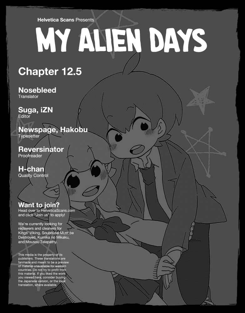 Page 1 Chapter 12.5 My Alien Days