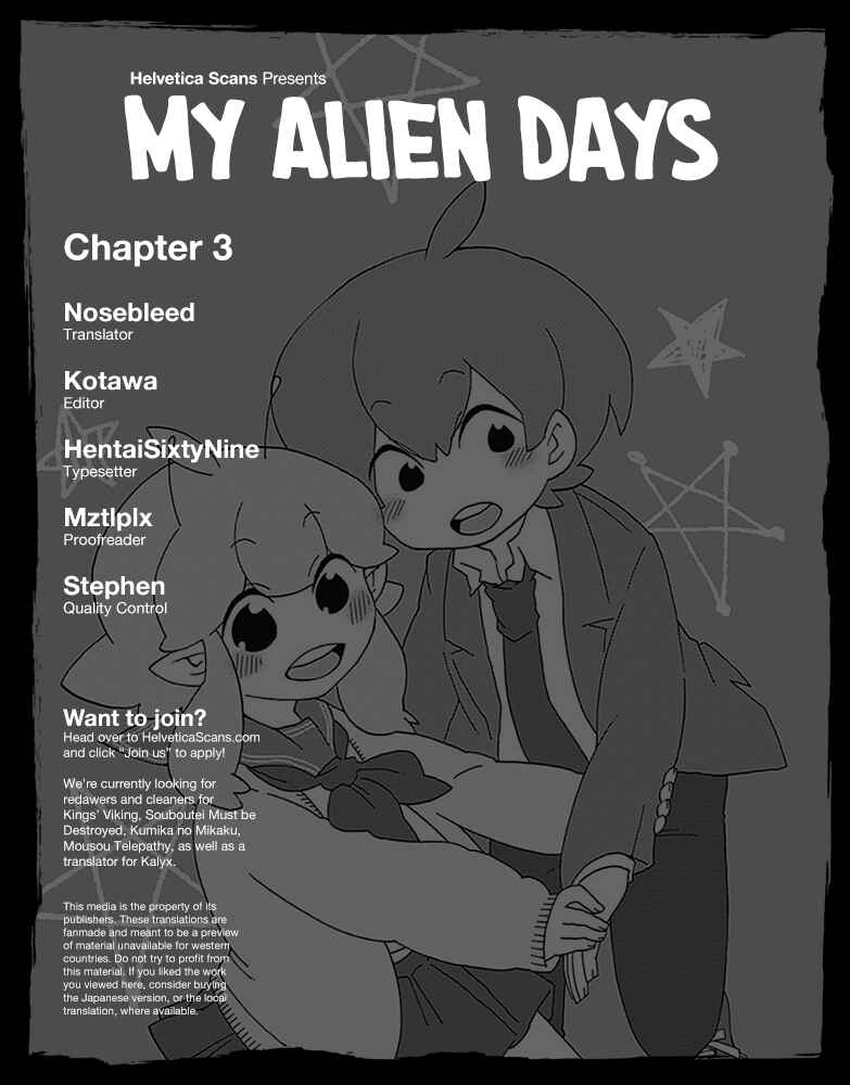 Page 1 Chapter 3 My Alien Days