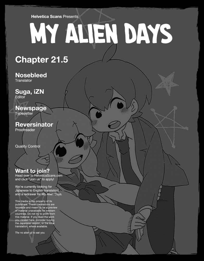 Page 1 Chapter 21.5 My Alien Days
