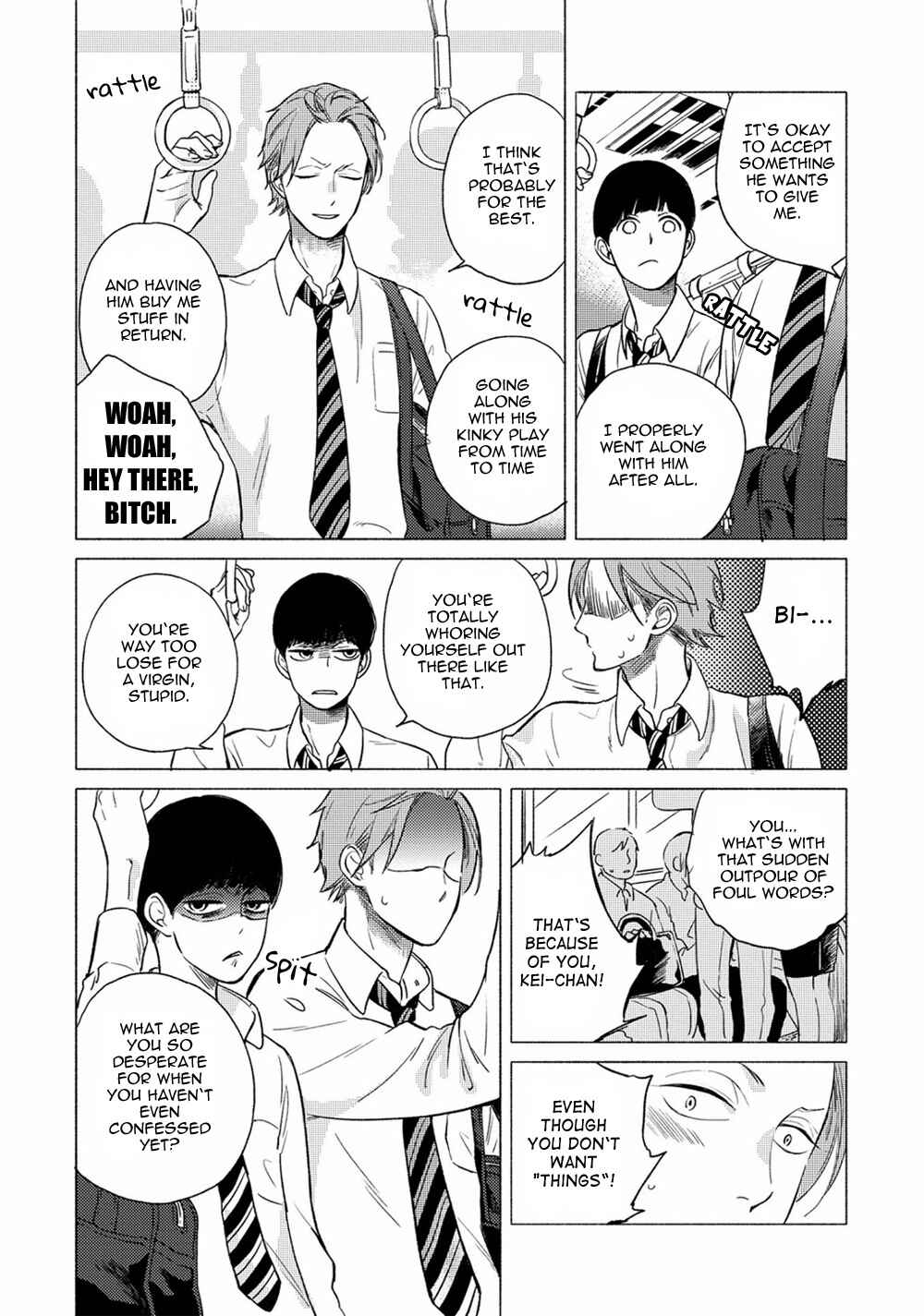 Page 4 Chapter 5 Jackass! - Sawatte Ii tte Dare ga Itta yo?