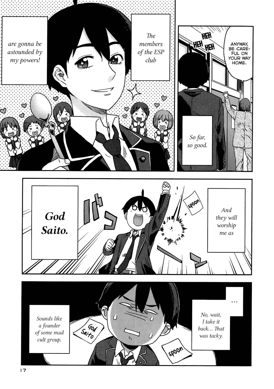 Page 18 Chapter 1 Saito-kun wa Esper Rashii
