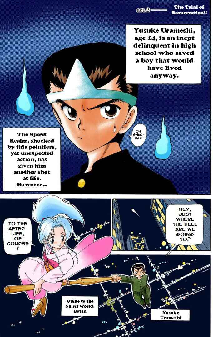 Page 2 Chapter 2 YuYu Hakusho (Official Colored)