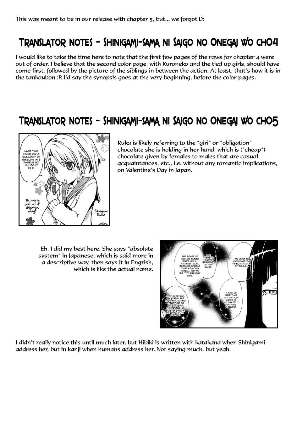 Page 37 Chapter 6 Shinigami-sama ni Saigo no Onegai wo