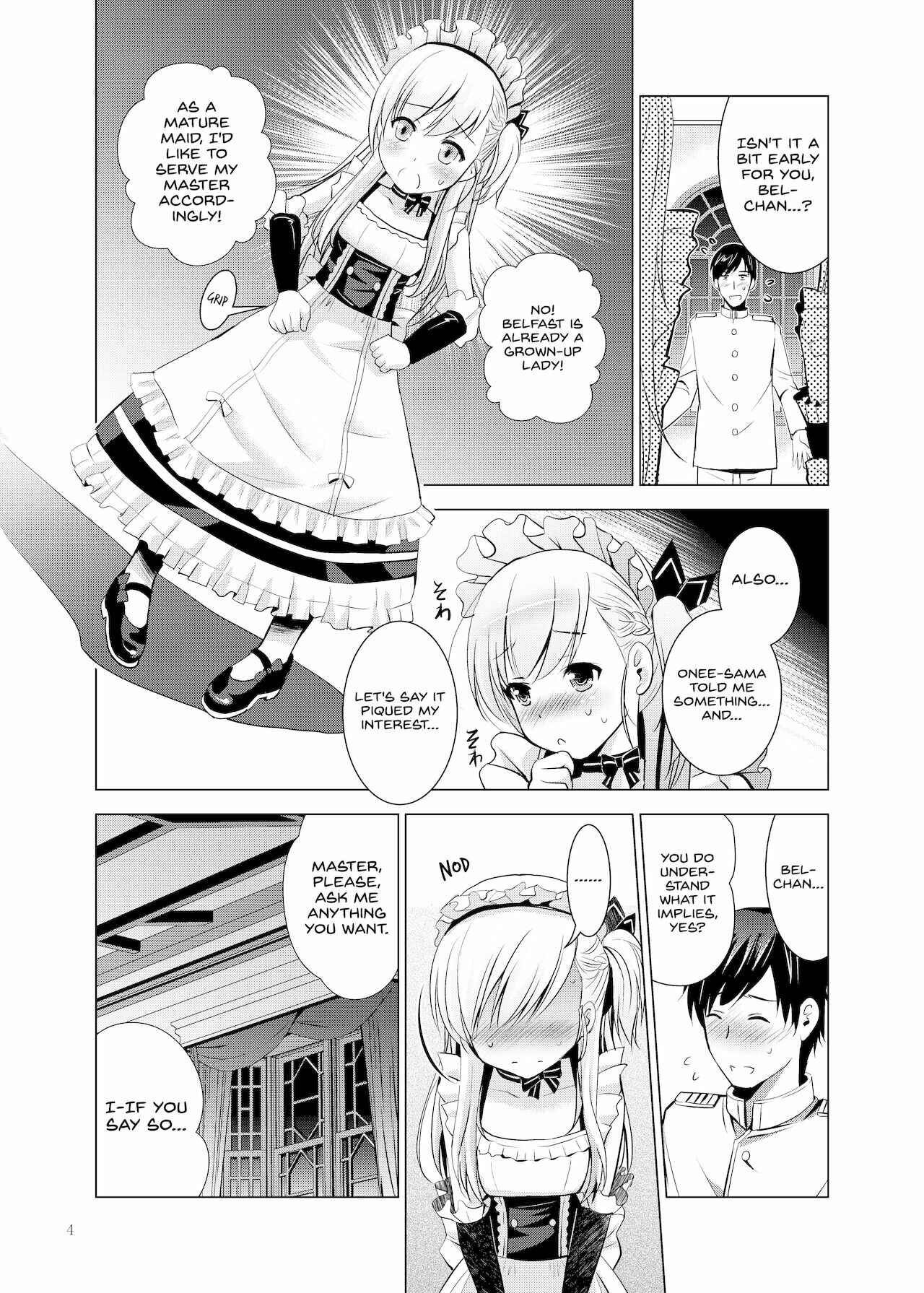 Page 4 Chapter Unknown_824c Azur Lane - BelBel no Gohoushi (Doujinshi)