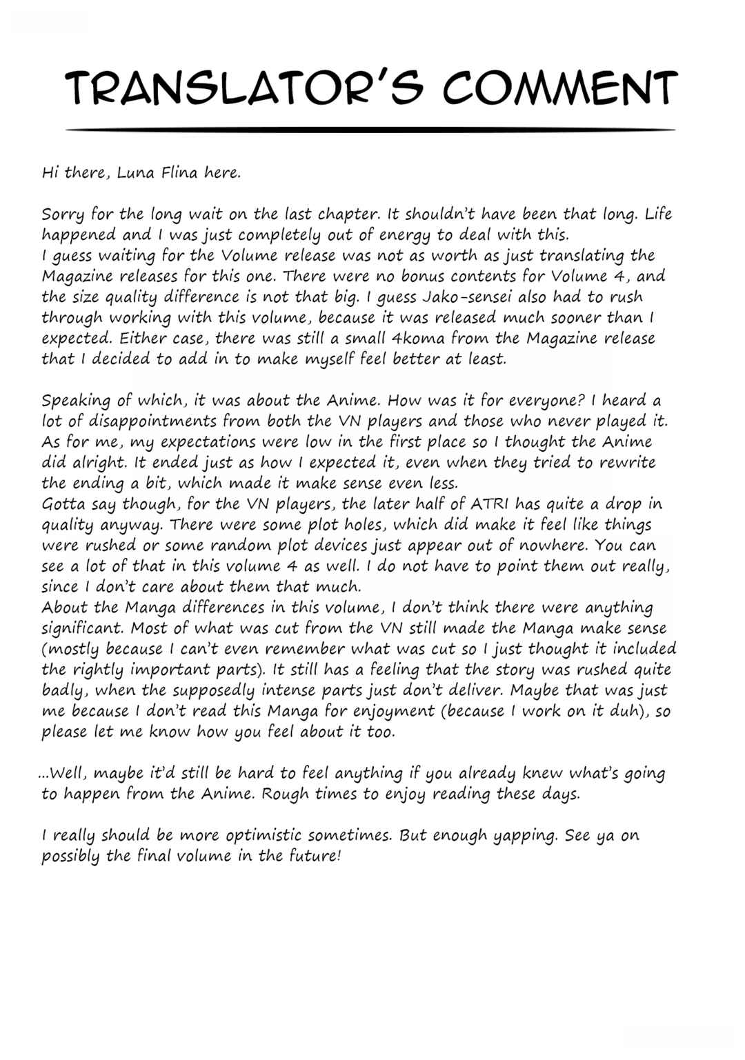 Page 4 Chapter 20.5 ATRI -My Dear Moments-