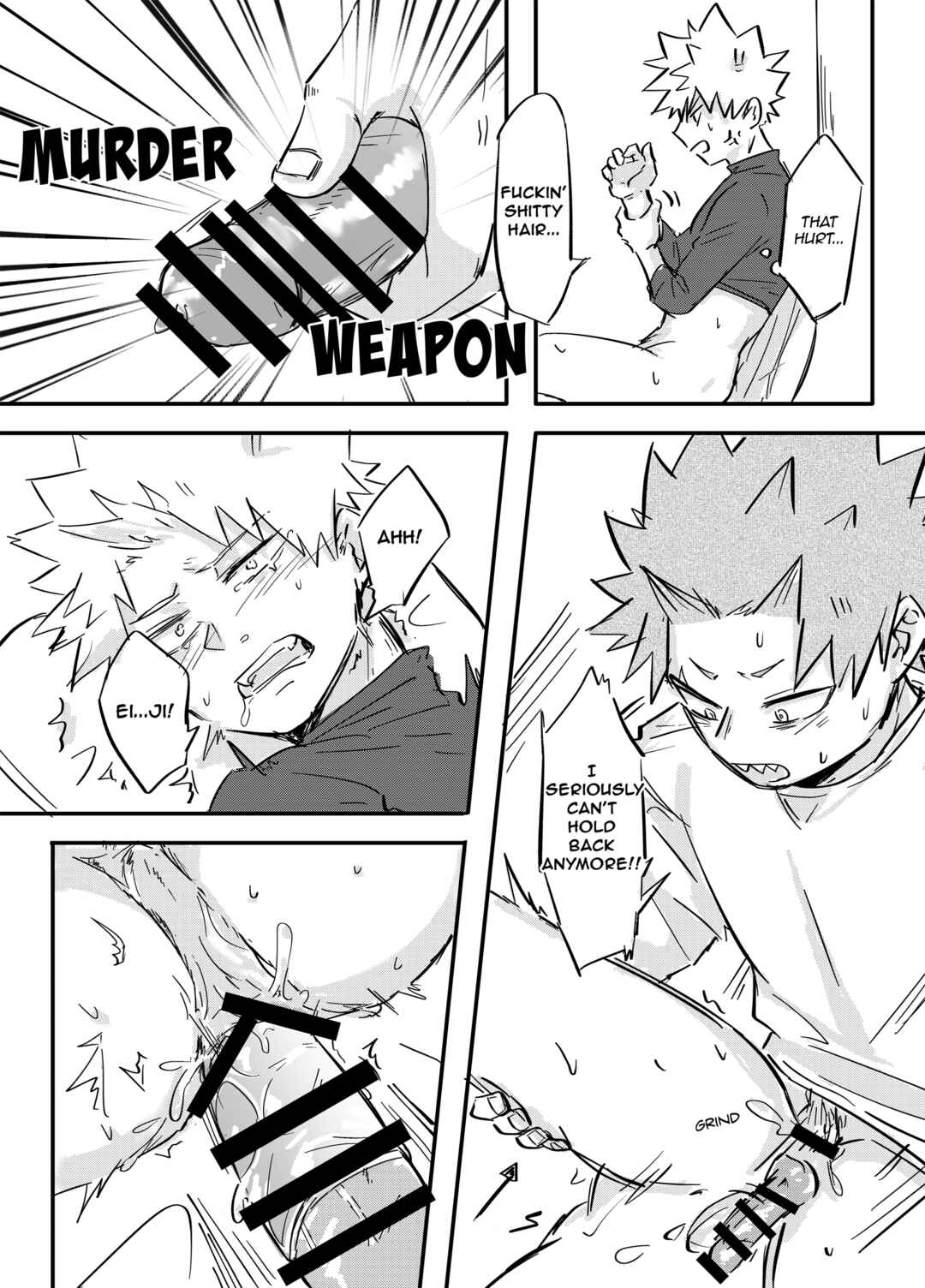 Page 12 Chapter Unknown_70ea Boku no Hero Academia - Date chuu ni omocha wo tsukai kirenai to derenai heya ni haitta (Doujinshi)