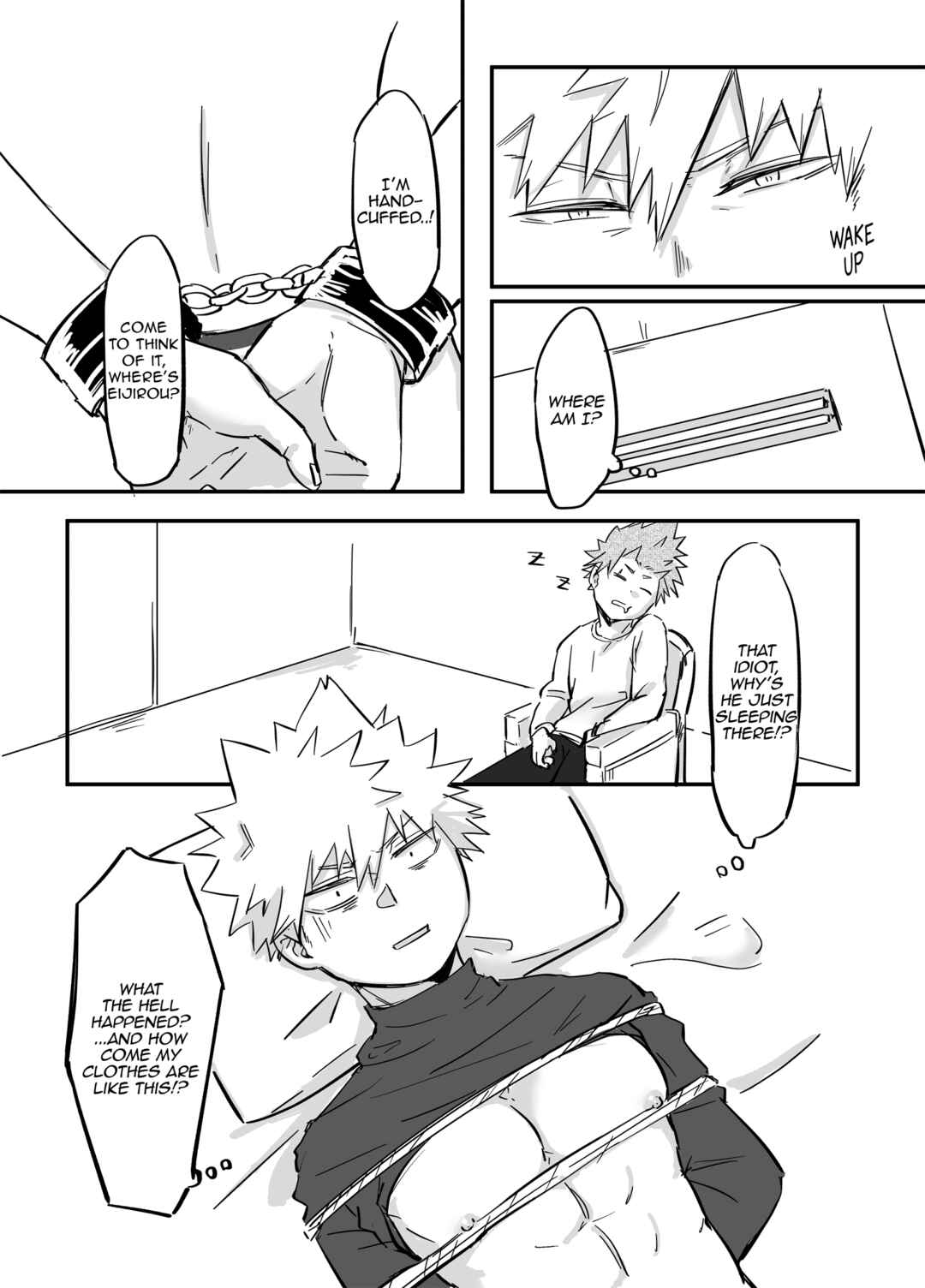 Page 4 Chapter Unknown_70ea Boku no Hero Academia - Date chuu ni omocha wo tsukai kirenai to derenai heya ni haitta (Doujinshi)