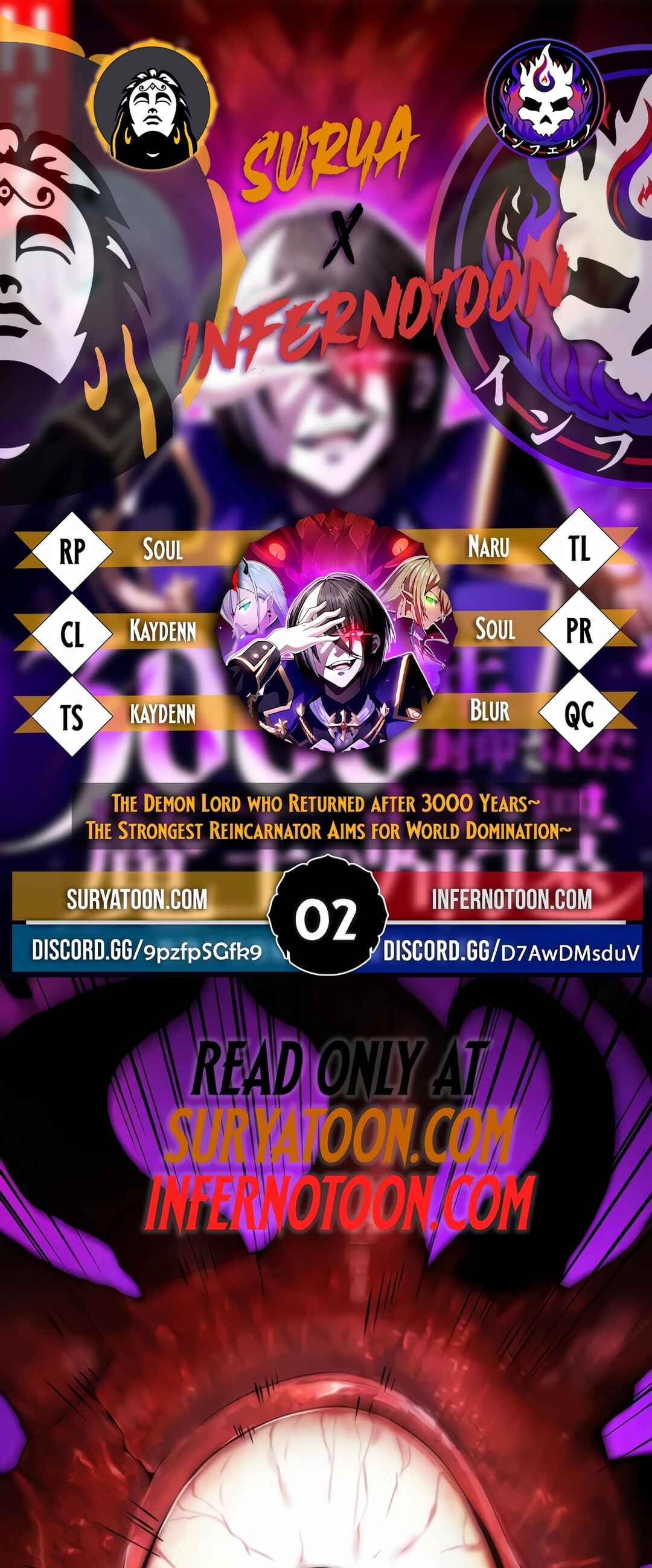 Page 1 Chapter 2 3000-Nen Fuuin Sareta Maou no Kikan ~Saikyou no Tenseisha wa Sekai Seifuku wo Mezasu~