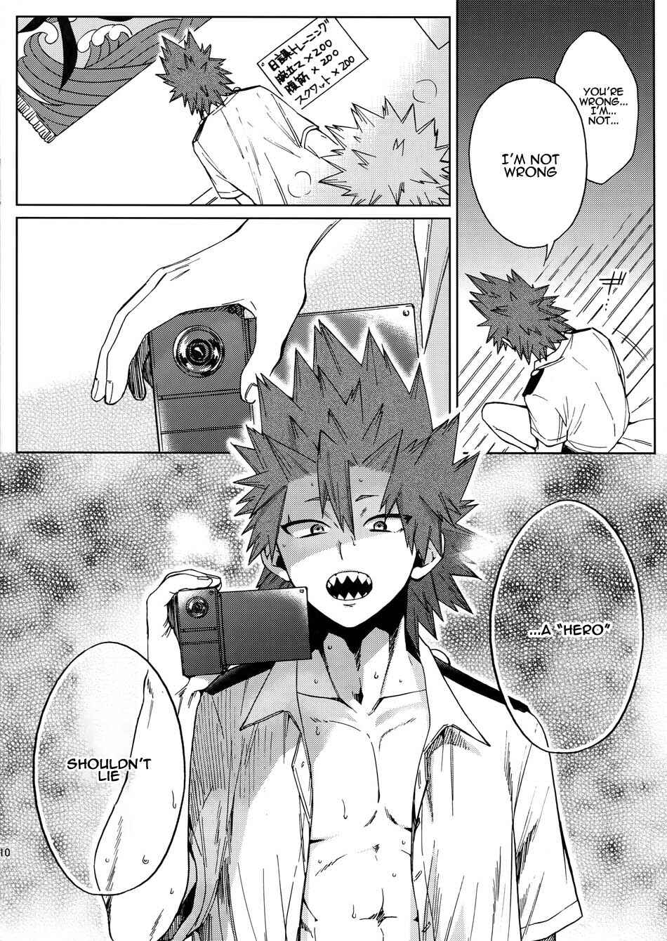 Page 10 Chapter Unknown_83d8 Boku no Hero Academia - Kiribaku Ga “Namahousou de Kaodashi Jikkyou Play” Suru Hon (Doujinshi)