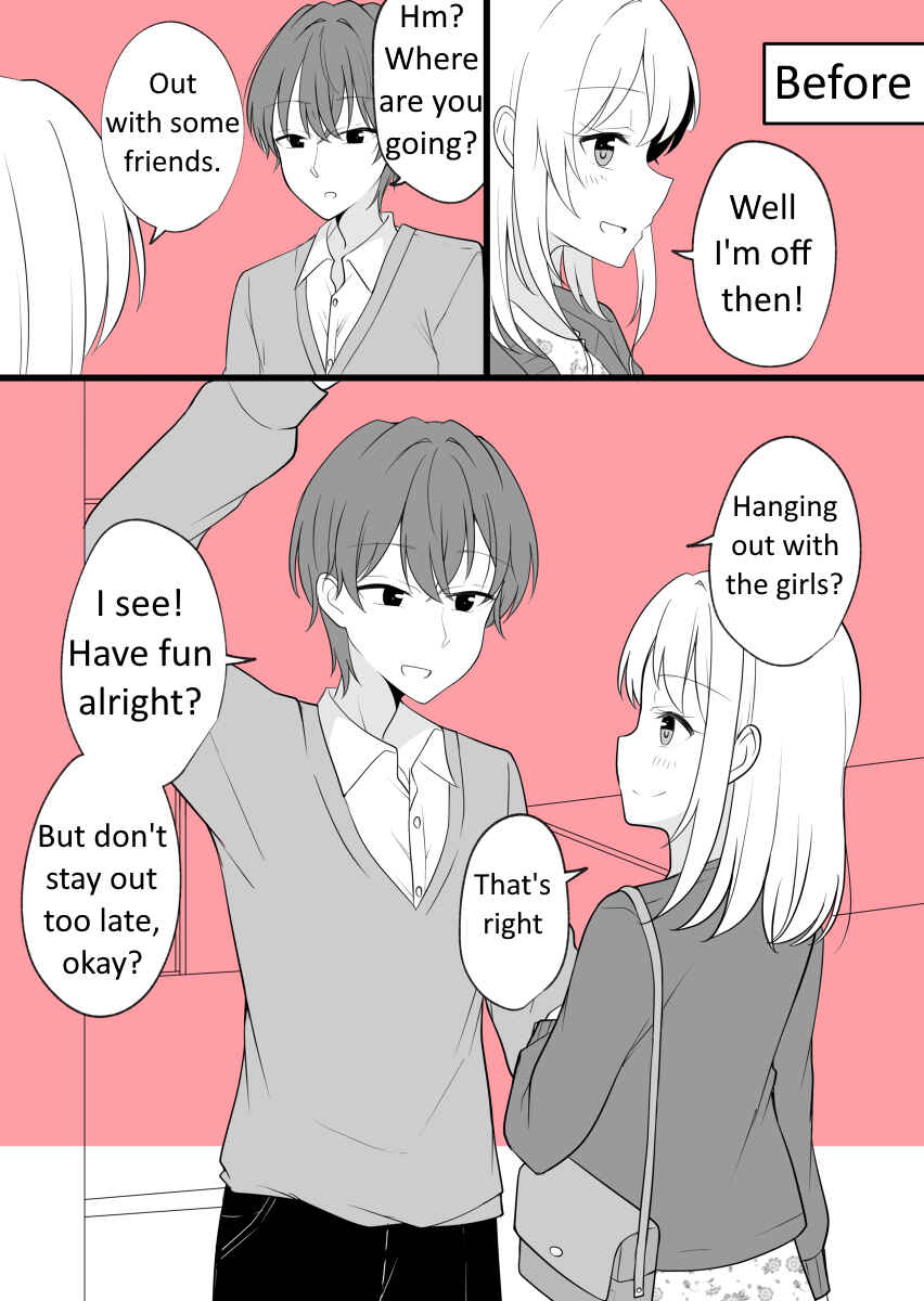 Page 1 Chapter 19 Daily Life of a Couple in Which the Boyfriend Became a Girl One Day