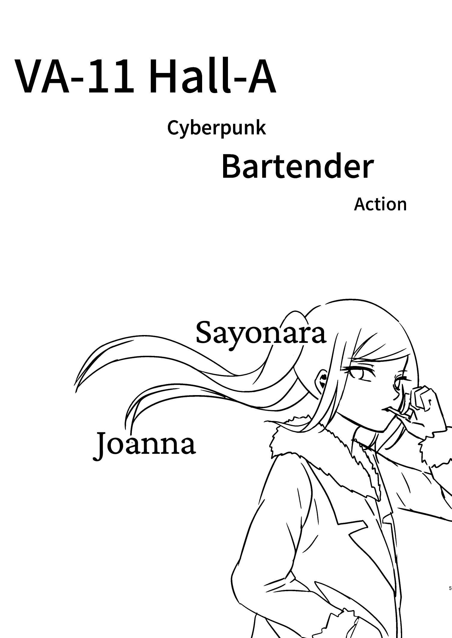 Page 5 Chapter Unknown_da99 VA-11 HALL-A - Sayonara Joanna (Doujinshi)