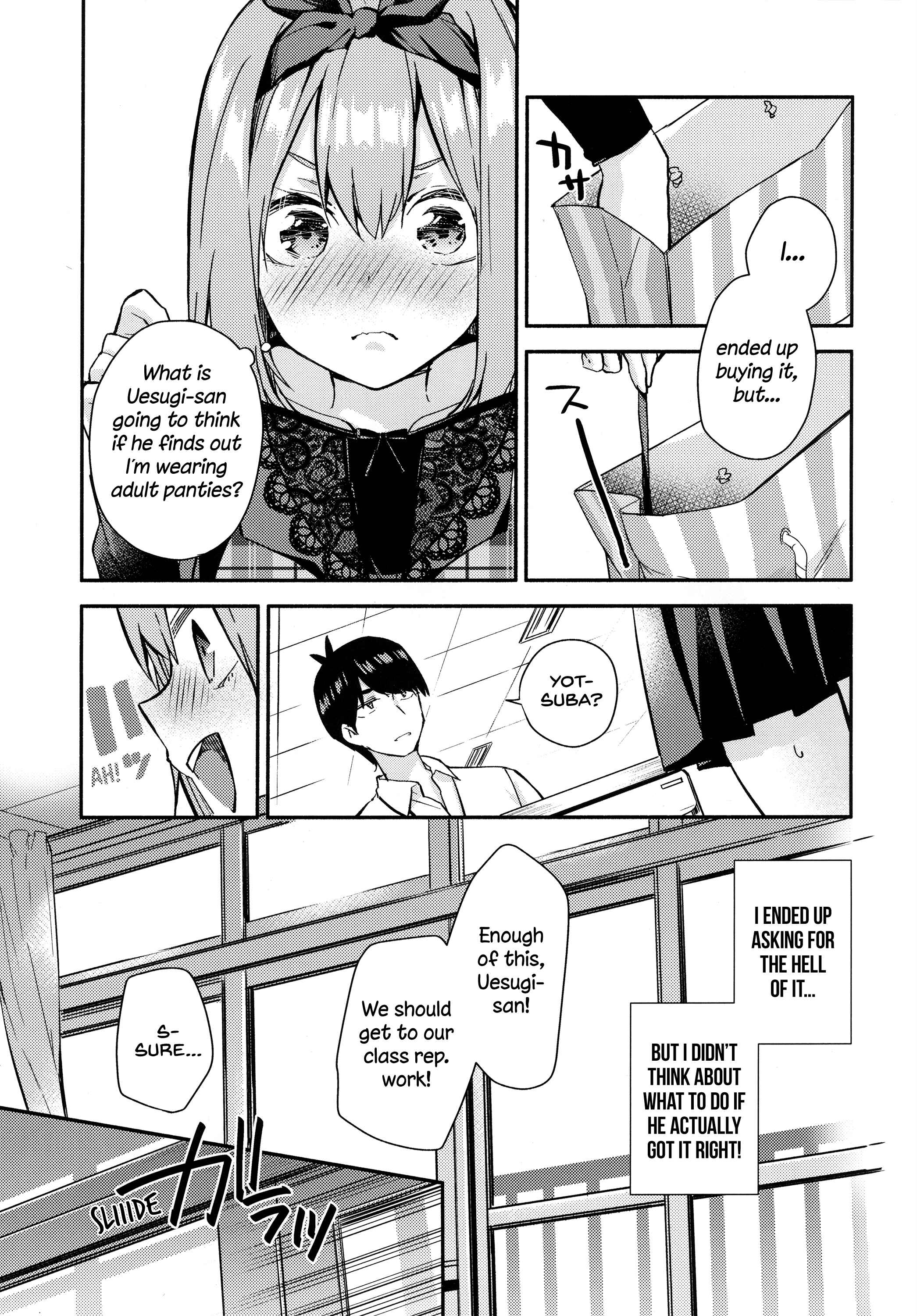 Page 8 Chapter Unknown_452a 5Toubun no Hanayome - Pop Quiz! (Yotsuba Doujinshi)
