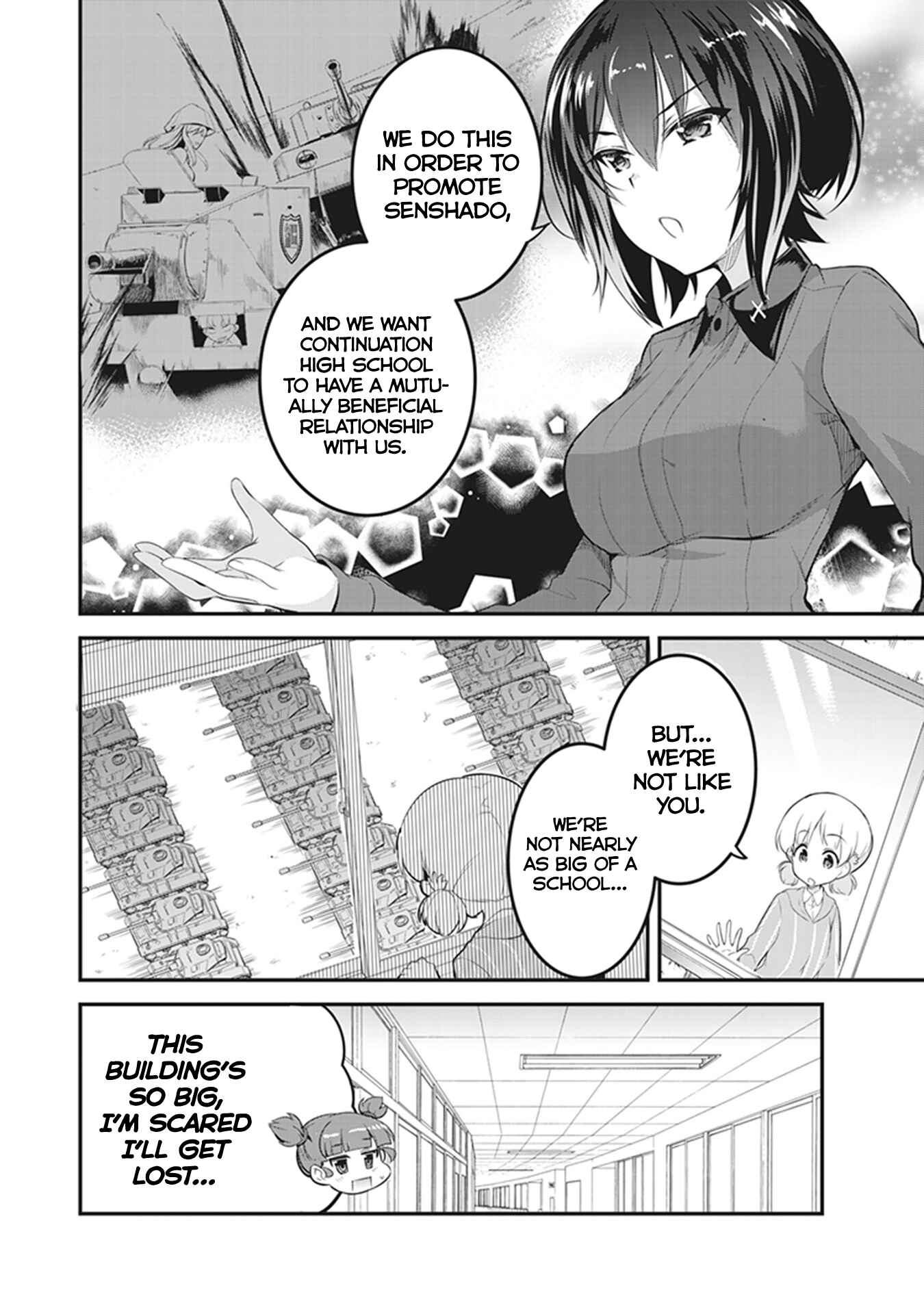 Page 4 Chapter 3 Girls und Panzer das Finale: Keizoku Koukou Harapeko Shokujidou