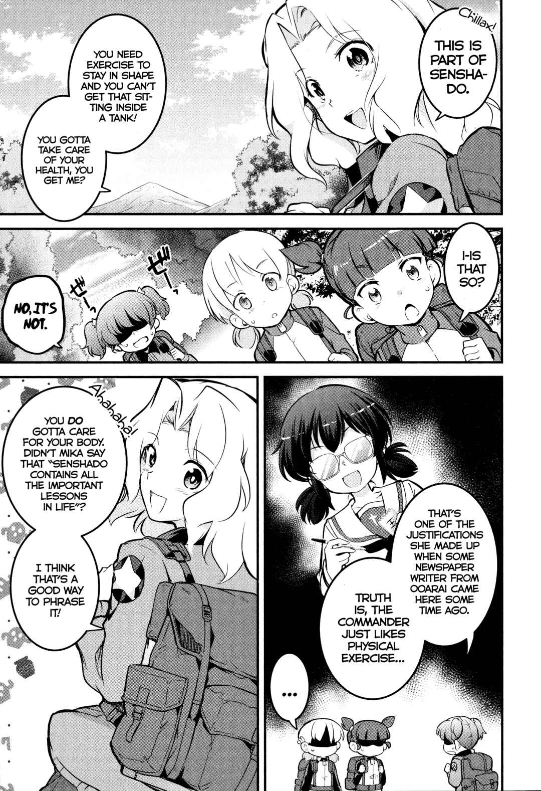 Page 13 Chapter 6 Girls und Panzer das Finale: Keizoku Koukou Harapeko Shokujidou
