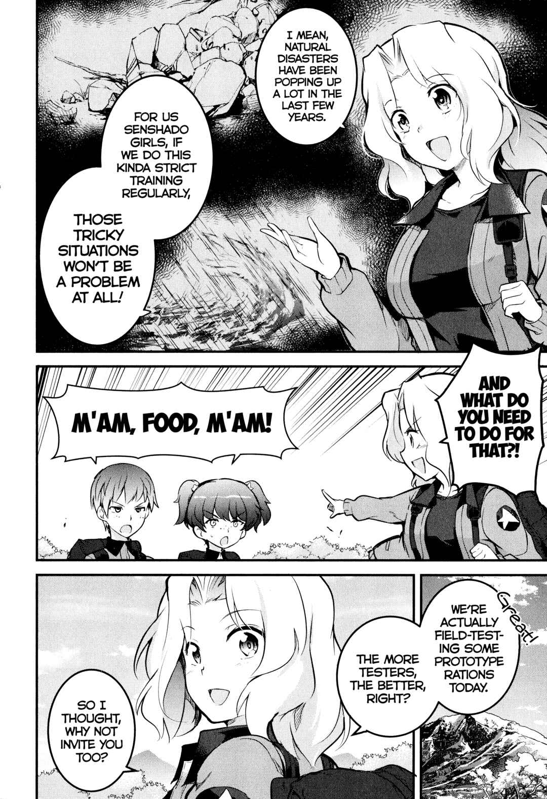 Page 14 Chapter 6 Girls und Panzer das Finale: Keizoku Koukou Harapeko Shokujidou