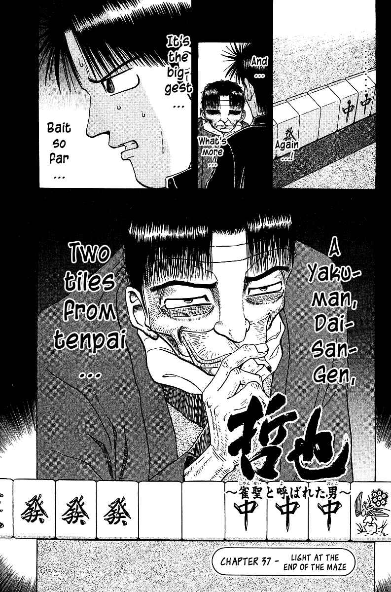Page 1 Chapter 37 Tetsuya - The Man Called Mahjong Master