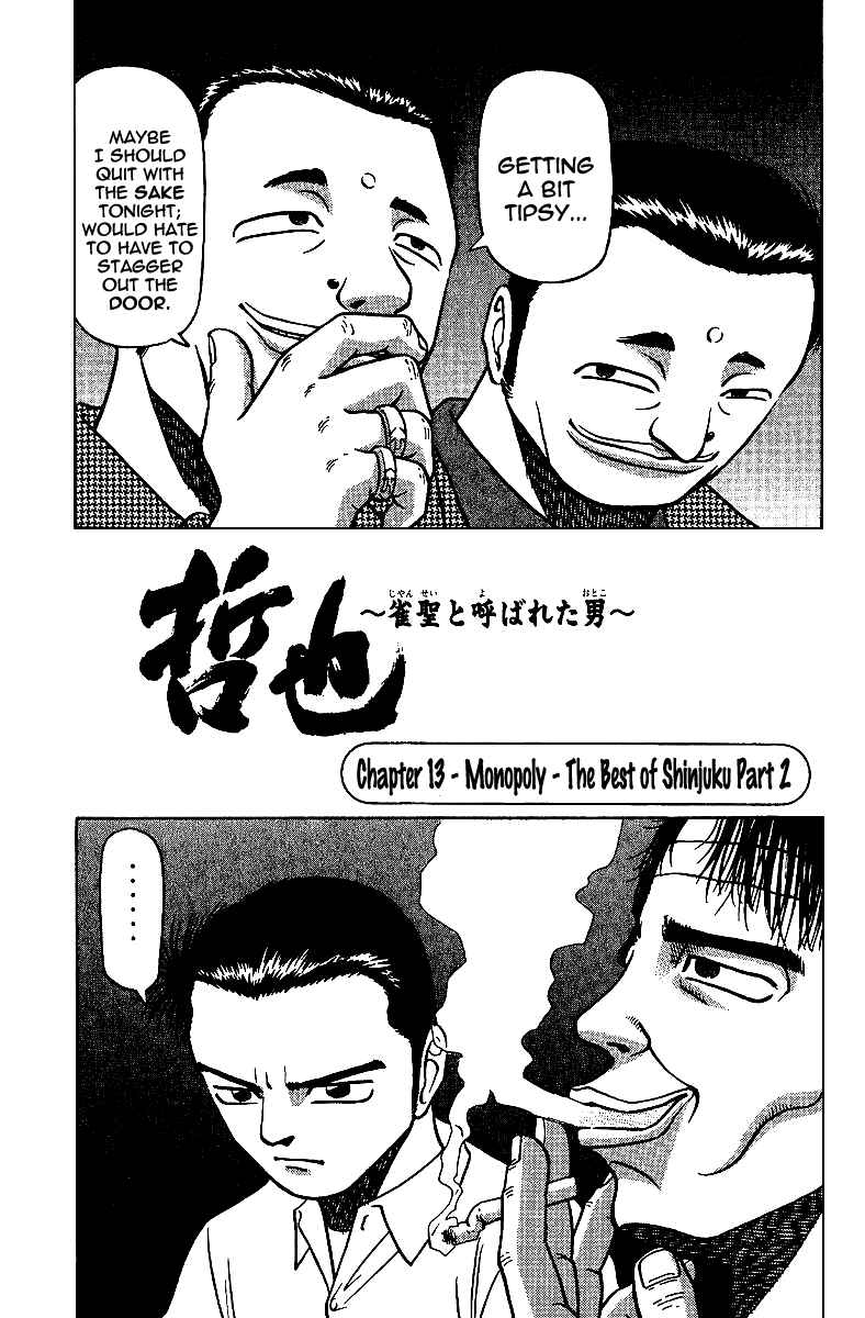 Page 1 Chapter 13 Tetsuya - The Man Called Mahjong Master