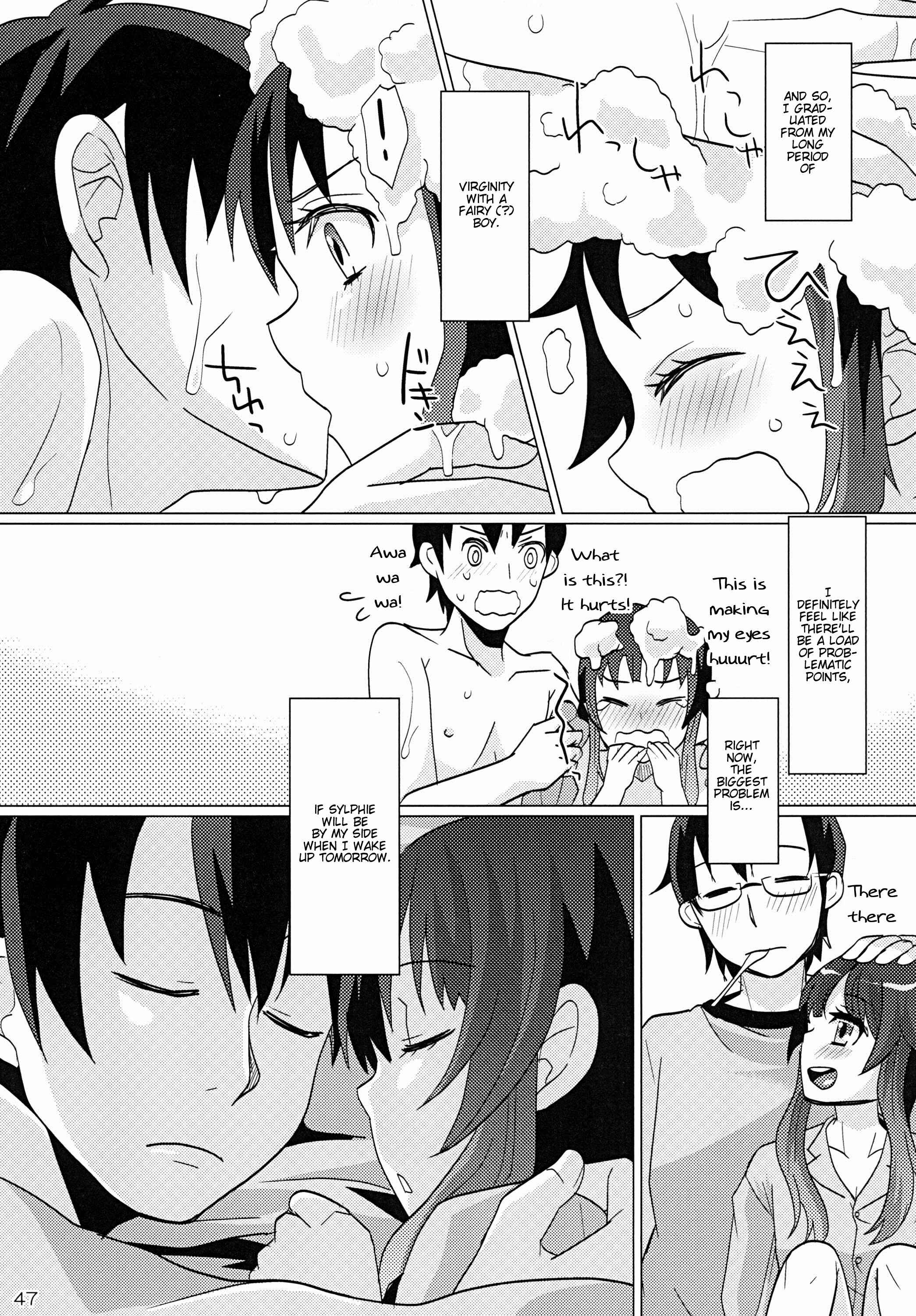 Page 46 Chapter Unknown_d3ba Aruhi Onaka o Sukaseta Shounen Yousei Sylphie o Hirottara