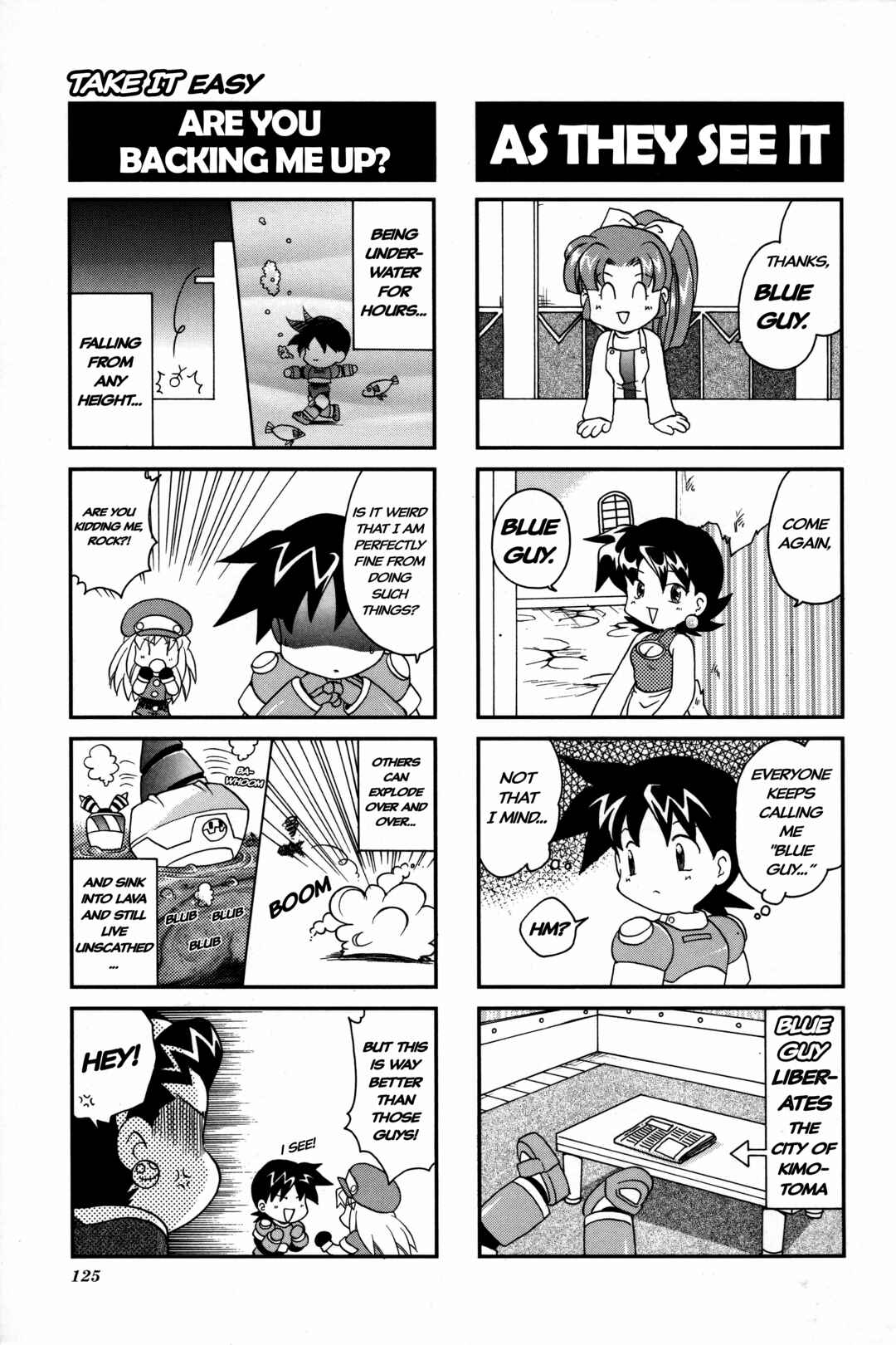 Page 4 Chapter 19 Mega Man Legends 2 4Koma Gag Battle