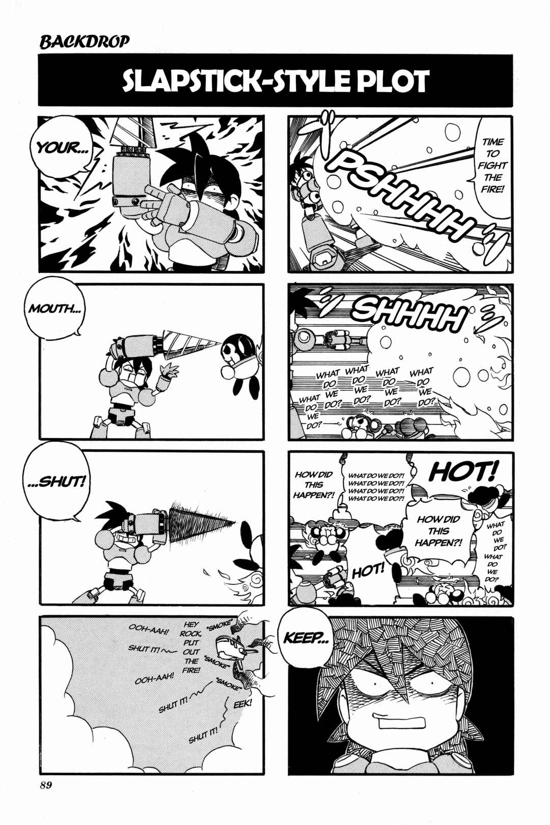 Page 4 Chapter 13 Mega Man Legends 2 4Koma Gag Battle
