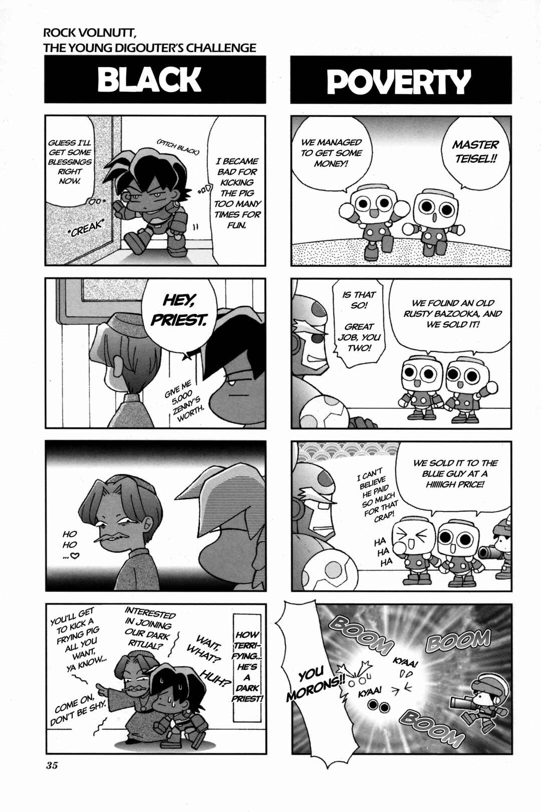 Page 4 Chapter 4 Mega Man Legends 2 4Koma Gag Battle