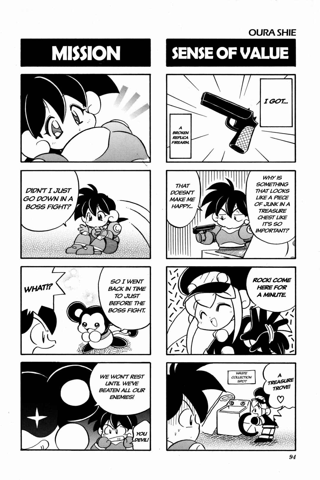 Page 3 Chapter 14 Mega Man Legends 2 4Koma Gag Battle