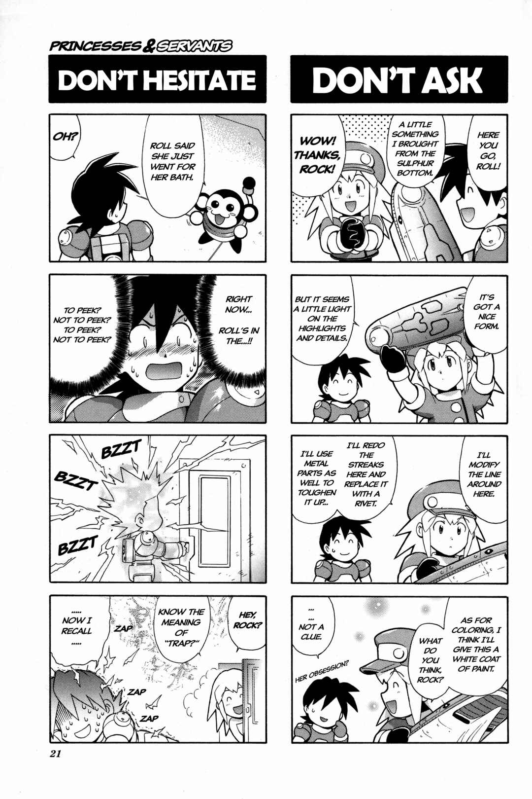 Page 3 Chapter 2 Mega Man Legends 2 4Koma Gag Battle
