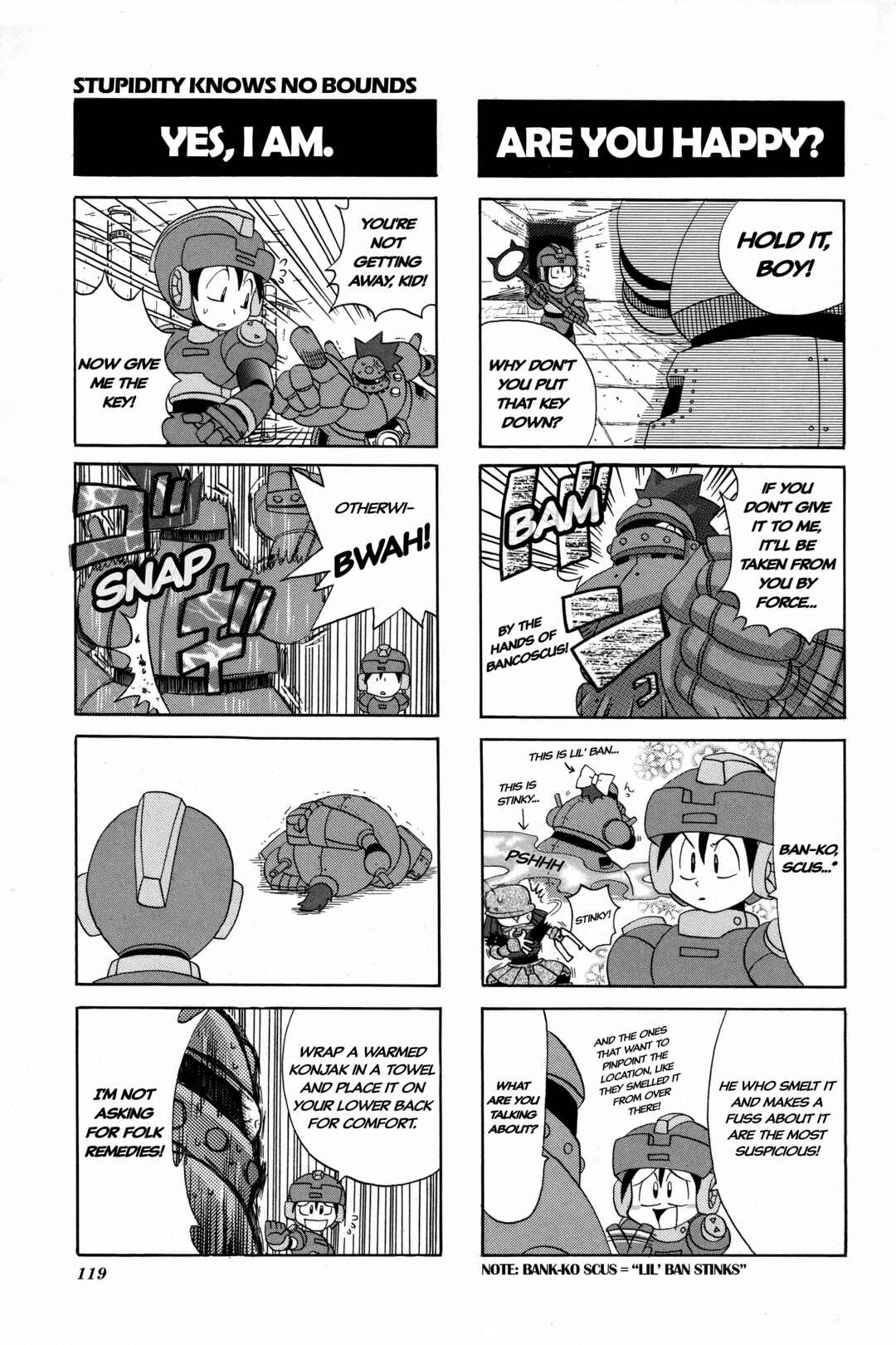 Page 4 Chapter 18 Mega Man Legends 2 4Koma Gag Battle