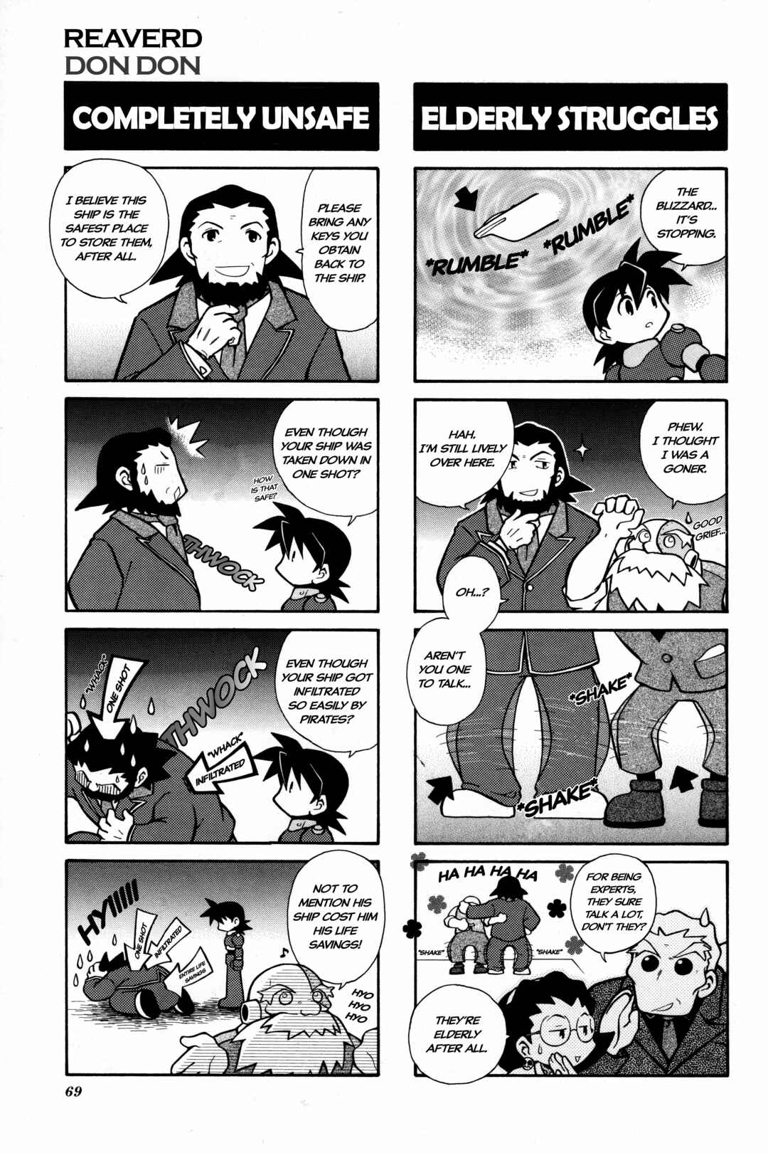 Page 2 Chapter 10 Mega Man Legends 2 4Koma Gag Battle