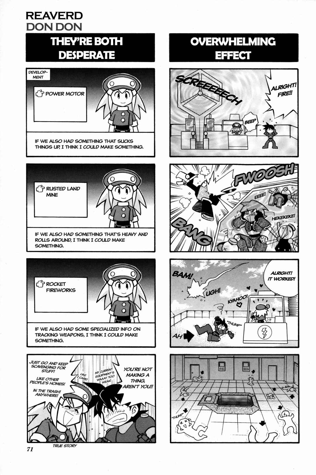 Page 4 Chapter 10 Mega Man Legends 2 4Koma Gag Battle