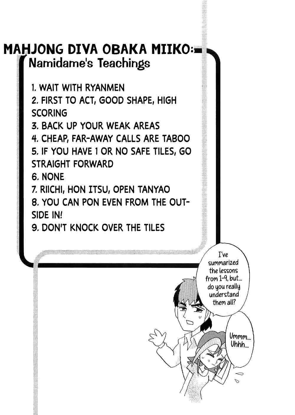 Page 25 Chapter 9 Mahjong Diva, Miiko the Big Dummy