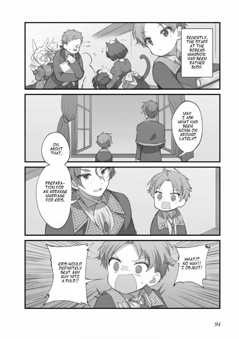 Page 1 Chapter 13 Mushoku Tensei ~4-koma ni Natte mo Honki Dasu~