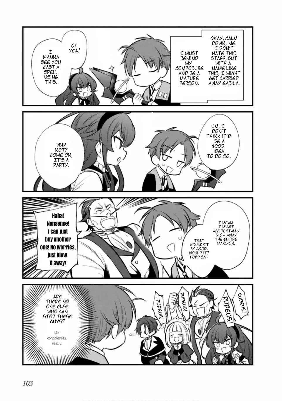 Page 11 Chapter 13 Mushoku Tensei ~4-koma ni Natte mo Honki Dasu~