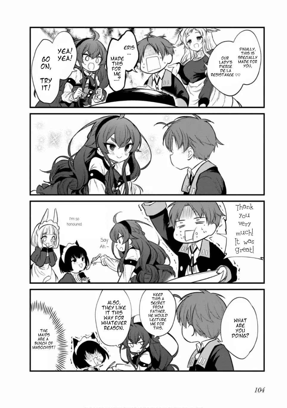 Page 12 Chapter 13 Mushoku Tensei ~4-koma ni Natte mo Honki Dasu~