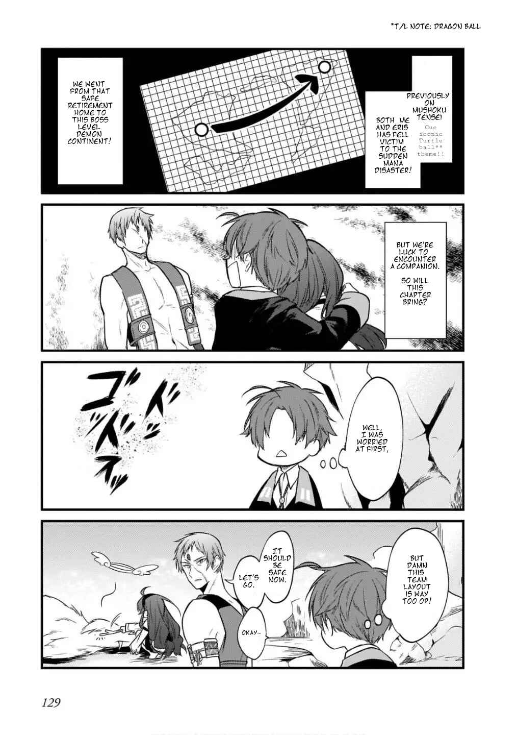 Page 1 Chapter 15 Mushoku Tensei ~4-koma ni Natte mo Honki Dasu~