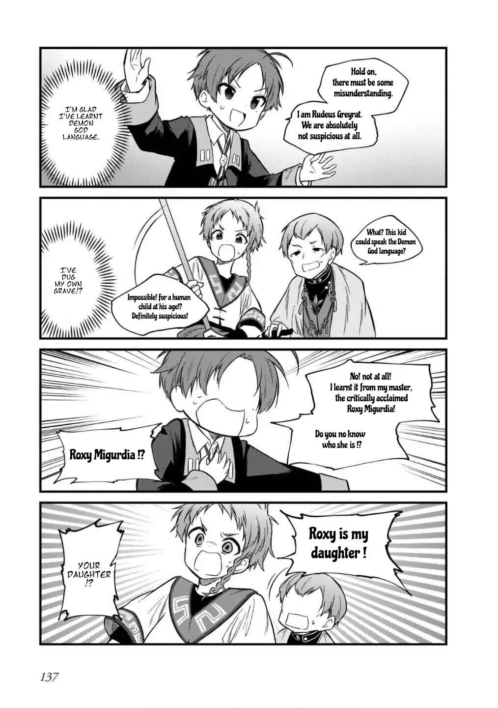 Page 9 Chapter 15 Mushoku Tensei ~4-koma ni Natte mo Honki Dasu~