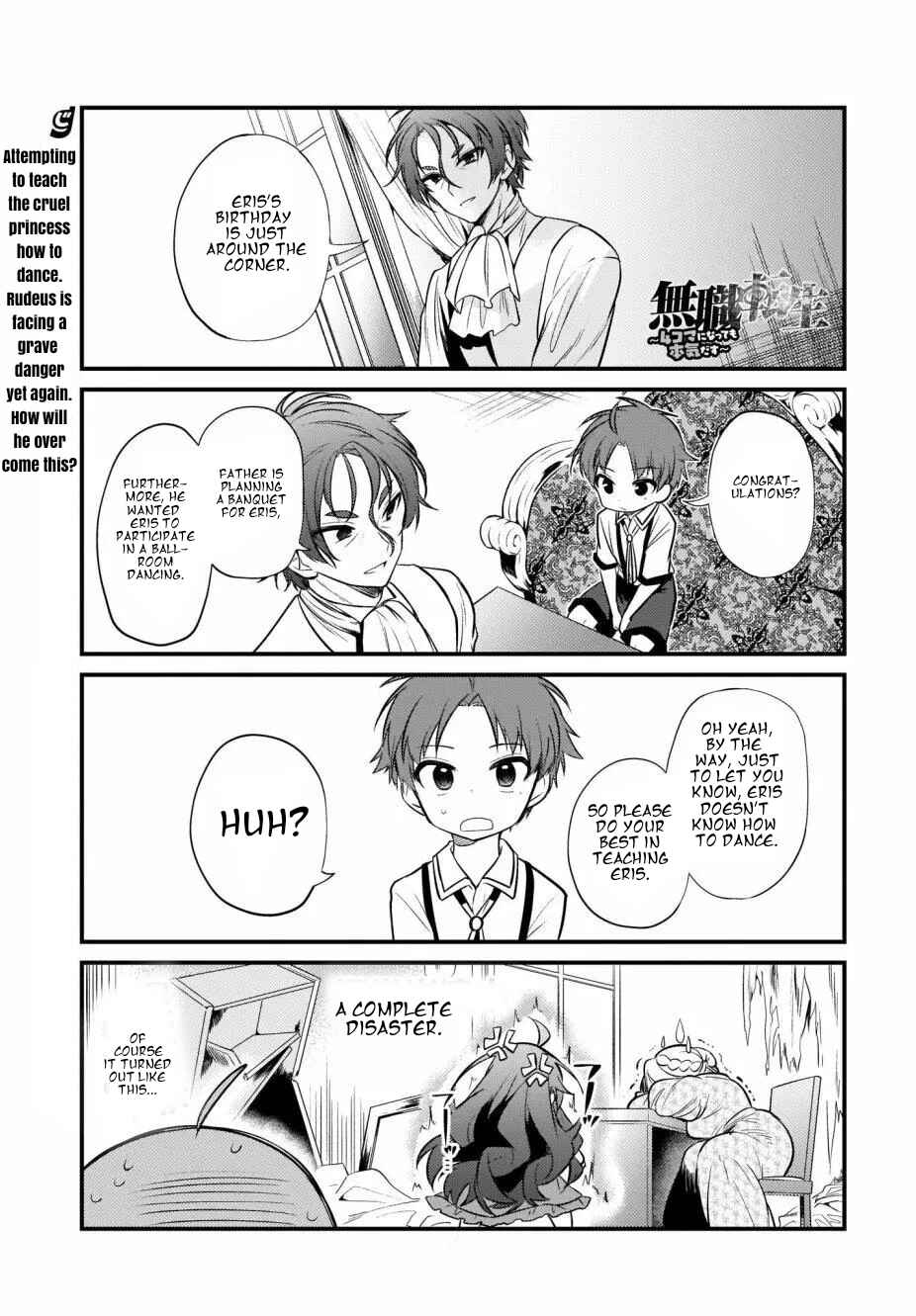 Page 1 Chapter 10 Mushoku Tensei ~4-koma ni Natte mo Honki Dasu~