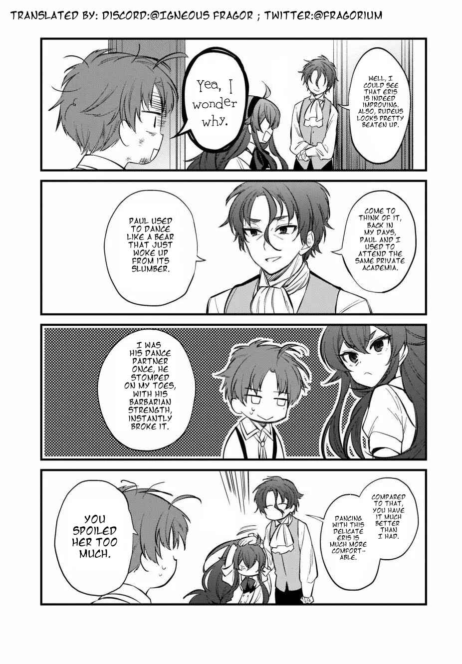 Page 4 Chapter 10 Mushoku Tensei ~4-koma ni Natte mo Honki Dasu~